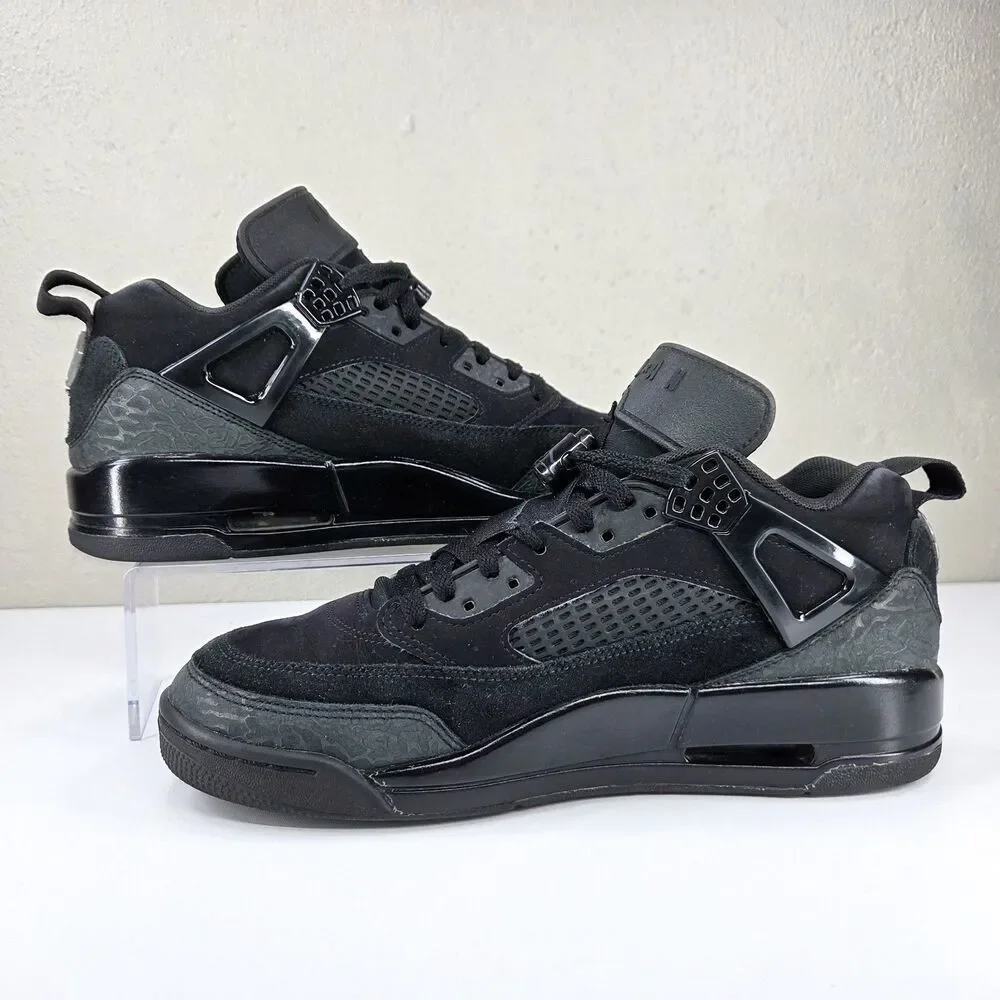 Jordan Spizike Low Black Cat FQ1759-001 Black Sneakers Sz 8.5